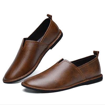 Retro Designer Lederschuhe Slipper Handgefertigt Lässige Leder Weichsohlenschuhe Atmungsaktiv Rutschfest Fahrschuhe Komfortable Ballerinas