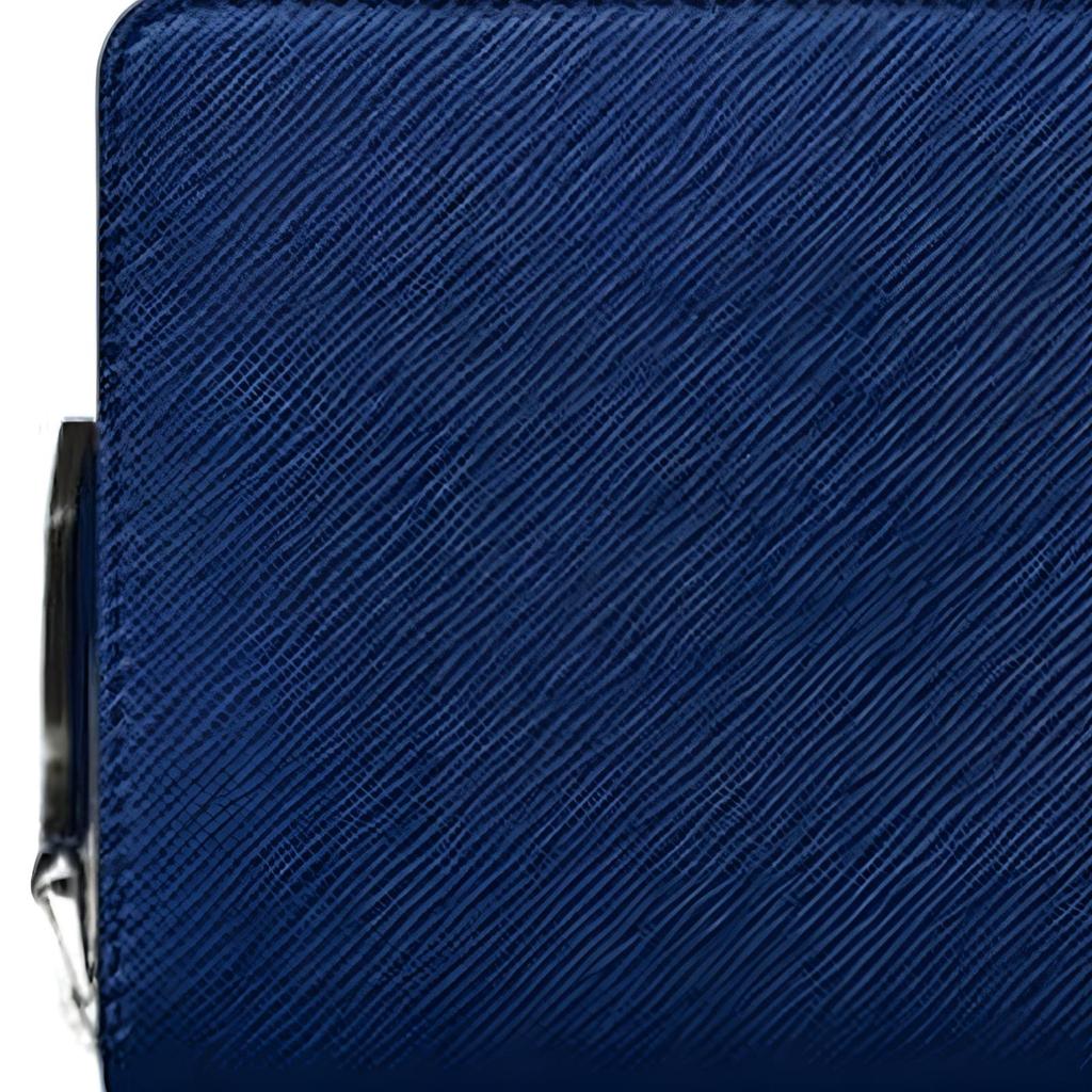Montblanc Meisterstück Hexagonal White Star Logo Zipper Phone Pouch Men phone pouch Midnight-Blue 130819