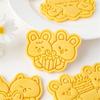 Biscuit Stamps Plastic Material Animal Cookie Molds for Special Greetings top sale