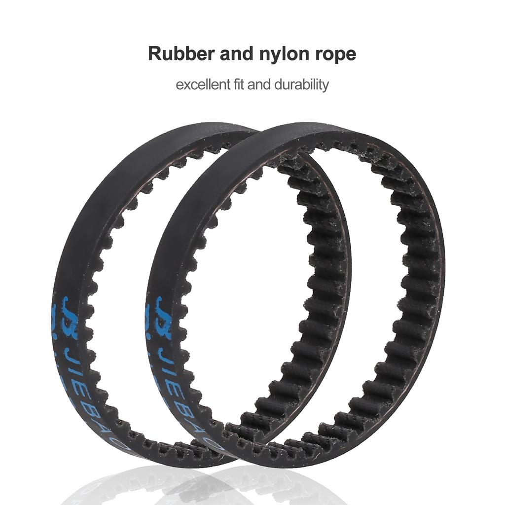 2PCS 132mm Transmission Drive Belts Replacement for VS4-10 Axial SCX10 SCX10 II SCX10 III RC Car