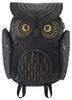 MORN CREATIONS Owl Classic Backpack, Large, Gold Embroidery, Black