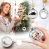 Plastic Photo Christmas Ball Blank Christmas Tree Decoration  Christmas