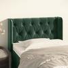 VidaXL Headboard with Ears Dark Green 83x16x78-88 Cm Velvet3119137