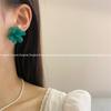 Anna SS 3D Flower Bouquet Stud Earrings - Korean-style Floral Earrings for Women, Super Fairy Design, Elegant Ear Accessories.