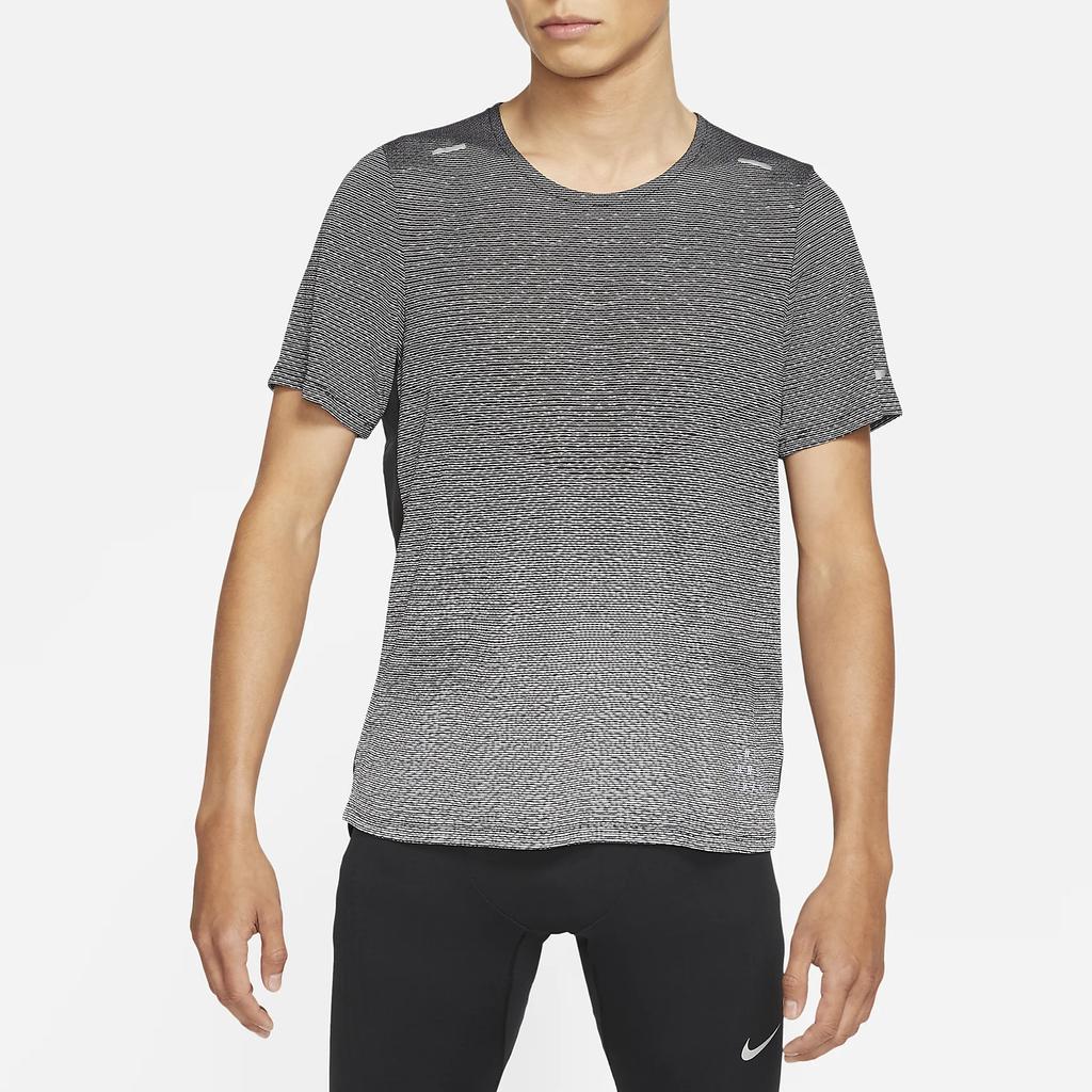Nike Pinnacle Run Division Casual Sports Running Short Sleeve T-Shirt Men Tops Grey DA0427-010