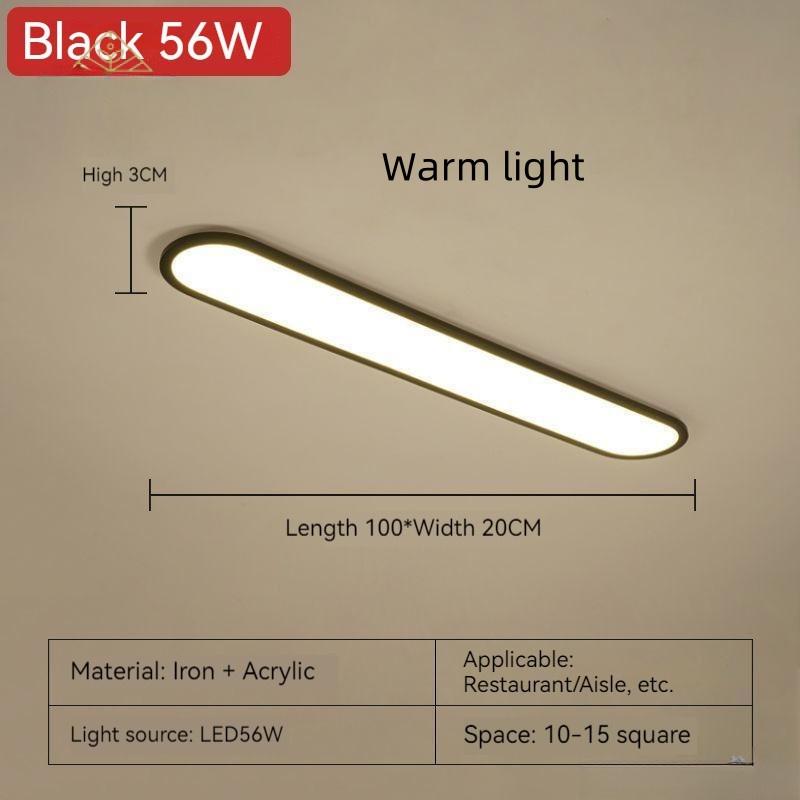 Modern Minimalist Strip Cloakroom Aisle Balcony Light Corridor Hallway Nordic Master Bedroom Lights Household LED Ceiling Light
