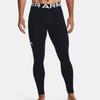 Under Armour ColdGear® Letter Logo Print Mid-Rise Slim Fit Sports Pants Men Pants Black 1366075-002