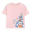 Potdemiel Summer New Doraemon Children's T-Shirt, Comfortable and Breathable, Suitable for Boys and Girls