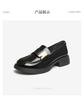 Bestu 25 Spring Fashion Metal Buckle Loafers Thick Heel Women's Single Shoes DC918AA5