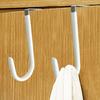 Back Door Hook Punch-free Strong Bearing Capacity Mini S-Shaped PVC Carbon Steel Hook for Kitchen
