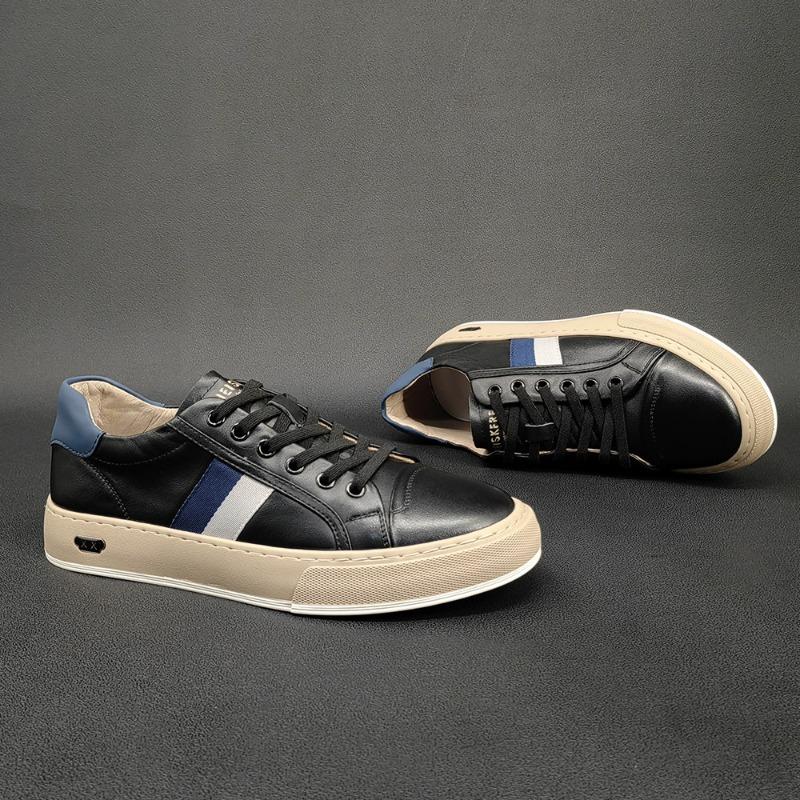 Fashion New Luxury First Layer Cowhide Men's Sneakers Designer Fashion Casual Platform Shoes for Men Spring Autumn Zapatos De Hombre