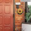 2D Flat Aluminum Sunflower Pattern Wall Hanging, 7.87 Inches X 7.87 Inches, Country Style, Suitable for Gardens, Farmhouses, Cafes, Living Rooms