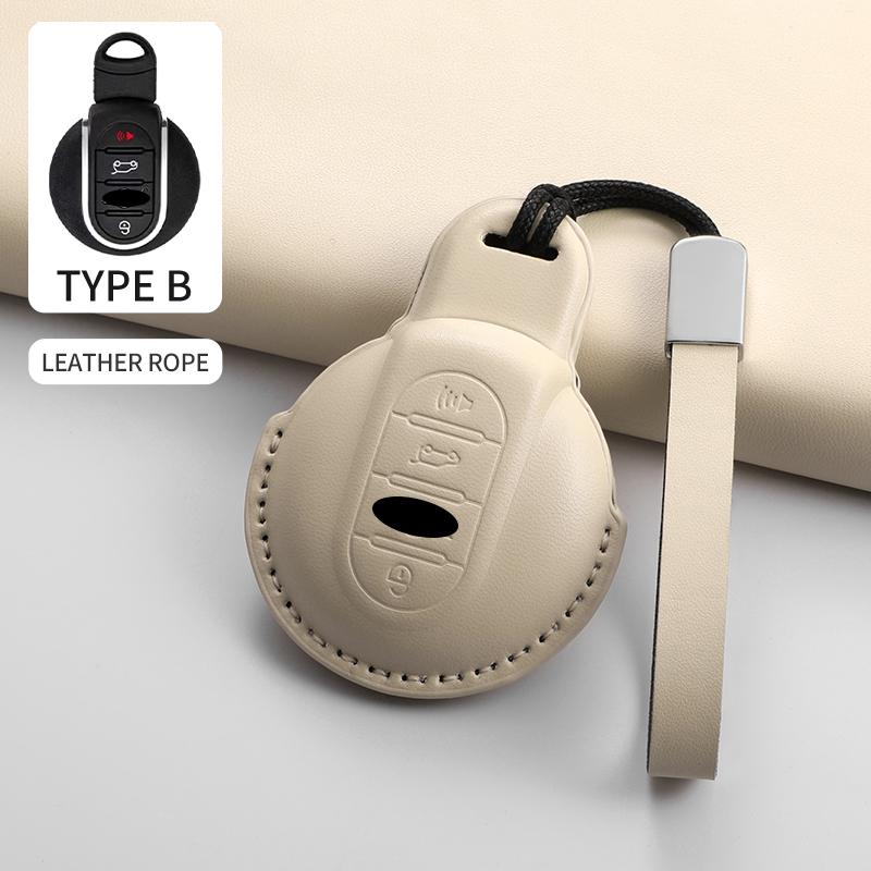 For BMW Mini Cooper JCW Countryman Aceman Cabrio F55 F56 F57 F54 F60 Car Remote Key Case Cover Shell Keychain Garnish Accessorie