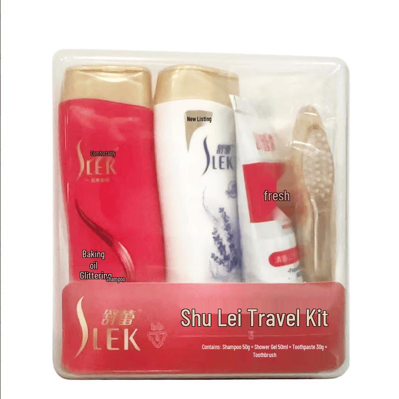 SLEK Transparent Boxed Travel Toiletries Set