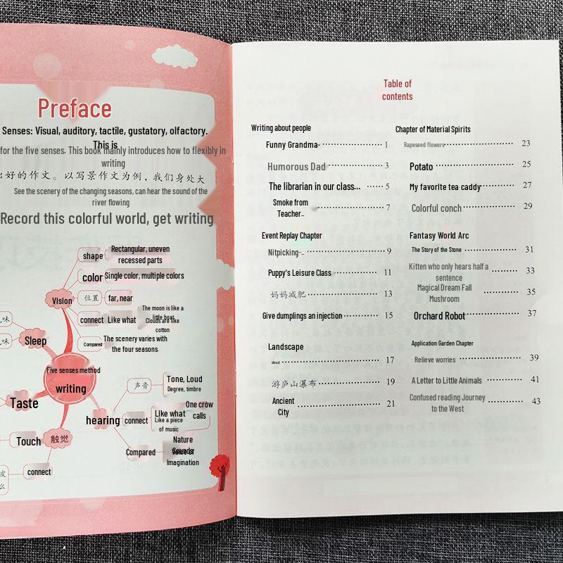 Five Senses Method: Primary School Composition Workbook for Chinese Writing Skills Five Senses Writing Skills