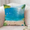 Charming Seaside Retreat Pillow Case Pillowcase, Double-sided Printed, Sofa Cushion, Bedroom Headboard Pillow
