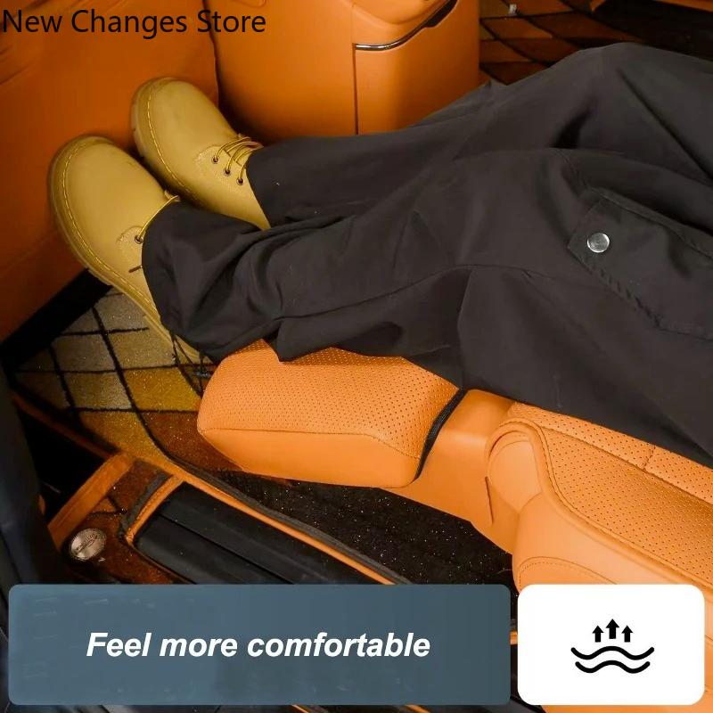 Middle‑Row Electric Leg Rest Cover For Lynk & Co 900 2025 2026 Second‑Seat Footrest Protective Pad Car Interior Accessories