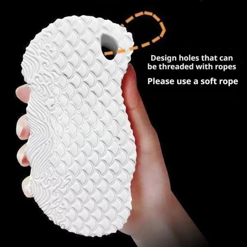 Soft Sponge Bath Body Scrubber Gentle Exfoliating Shower Brush Skin Cleansing Tool Practical Bathroom Accessory for Daily Body Skin Care Shower