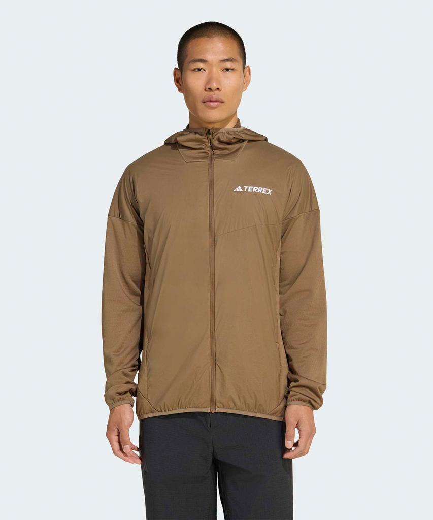 Adidas Terrex Xperior Climawarm+ Windlight Fleece Hooded Jacket - Brown Oxide / Ka4500