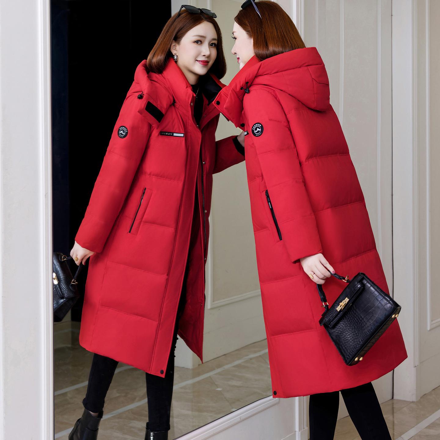 

Women s Stylish Mid-Length White Duck Down Jacket - 2025 Winter Collection S (95-115 lbs)