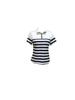 European and American Striped Polo Collar Short Sleeve Women's Autumn T-shirt - Versatile and Fashionable.