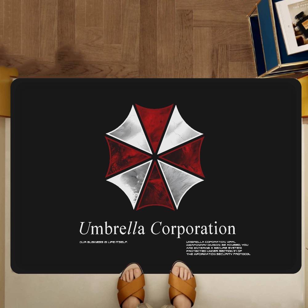 Game R-Resident E-Evil Entrance Door Mat Washable Non-Slip Living Room Sofa Chairs Area Mat Kitchen Welcome Doormat