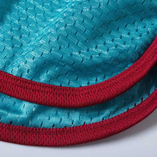 Men Underwear Solid Color U Convex Low Waist Elastic Breathable Underpants Loose Mesh Boxers Panties Casual Sport Shorts for Indoor