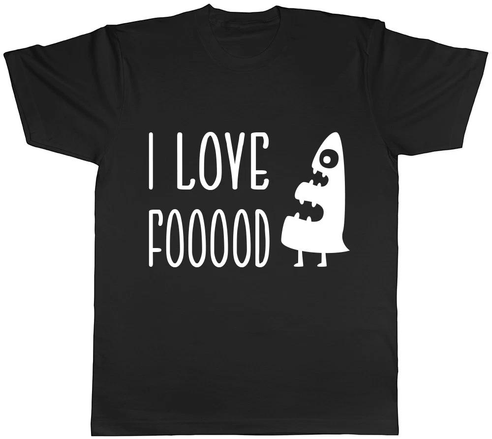 I Love Food Mens Womens Ladies Unisex T-Shirt L