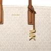 Michael Kors Laila Logo Snap Closure Faux Leather Tote Bag Women Tote Bags Vanilla-White 30S5G9IT2B-VANILLA/ACRN