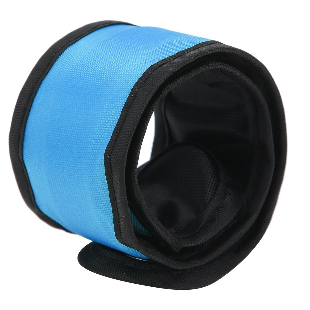 Outdoor Night Running LED Armband Flashing Wristband Cycling Light Up Slap BraceletsBlue