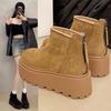 Snow Boots Women's New Winter Velvet Thickened Warm Small Short Boots Thick-soled Women's Cotton Shoes