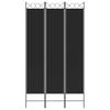 Vidaxl Parawan 3-Panelowy, Czarny, 120X220 Cm, Tkanina