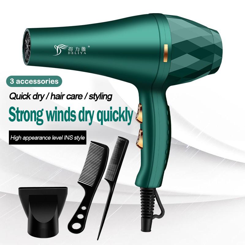 Hair Dryer Professional Negative Ion Blower Home Use Cold Blow Drying Salon Blower Diffuser Concentrator Nozzle