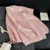 Printed Bow Wool Scarf Thicken Women Cashmere Shawl Soft Winter Cashmere Scarves  Office