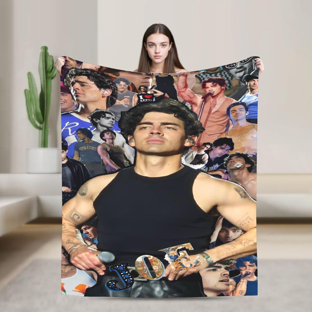 Joe Jonas Joecation Blanket Quality Warm  Throw Blanket Winter Students Living Room Pattern Bedspread