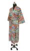 Cotton Robes Long Kimono Sleepwear Indian Hand Printed Night Wear Maxi Bathrobe
