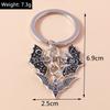 Fashion Alloy Metal Bat Keychain Halloween keyring Pendants for Men Women Key Holder Handbag Charms DIY Halloween Jewelry Gifts