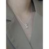 Silver925 Pearl Pretzel Necklace (2Color)