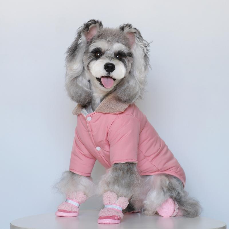 Winter Pet Coat Thermal Insulated Four-Legged Fleece Pet Jacket for Small Meidum Dogs Cats Warm Winter Apparel