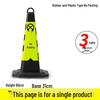 No Parking Zone Reflective Warning Cone