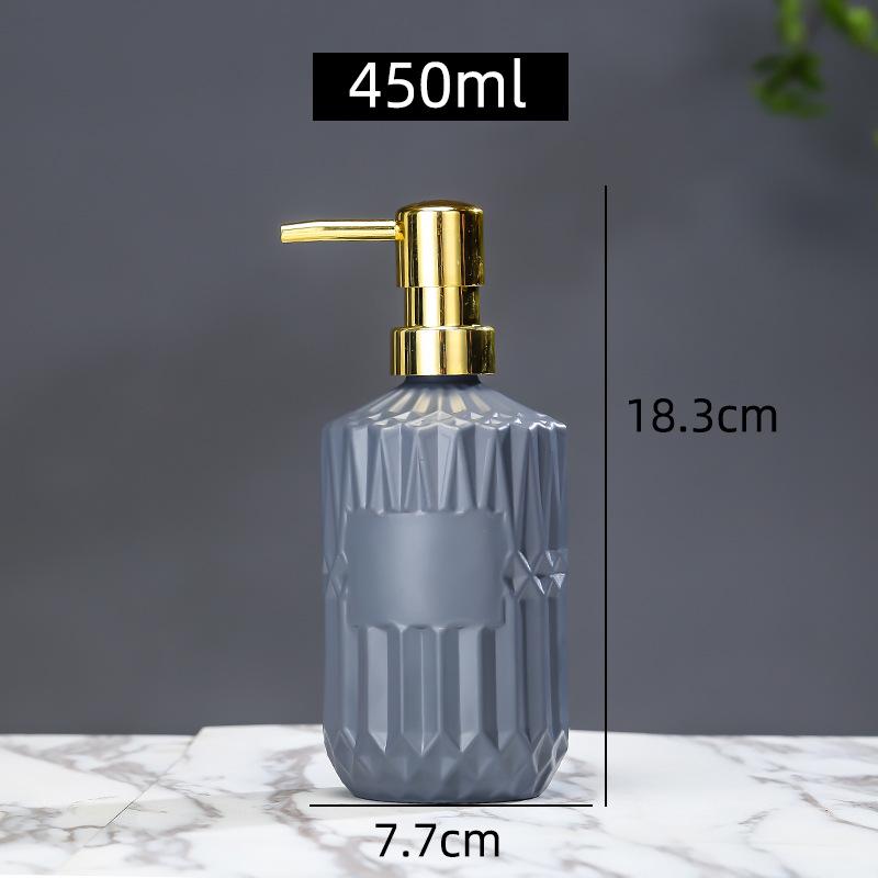 Nordische Badezimmerflaschen aus Glas: Spender für Duschgel, Lotion und Handdesinfektionsmittel