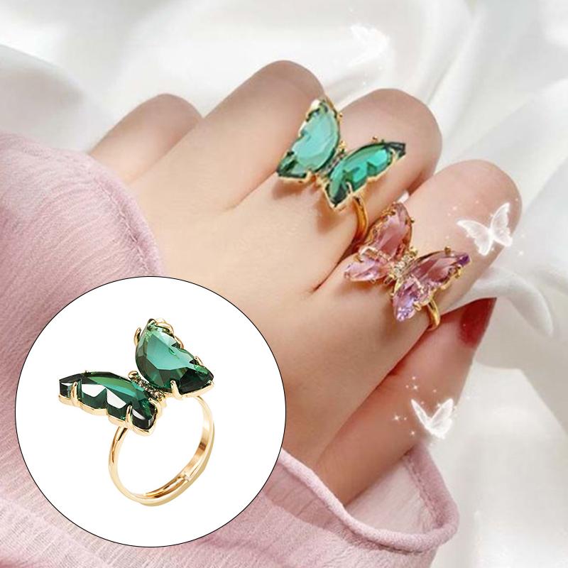 1pcs Classic Fashion Women Jewelry Hollow Butterfly Finger Ring Opening Ring 1pcs Classic Fashion Women Jewelry Hollow Butterfly Finger Ring Opening Ring