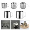 Mjölkskummare kopp i rostfritt stål Bärbar espressokopp i rostfritt stål Mjölkskumningskanna för Latte Art hemma