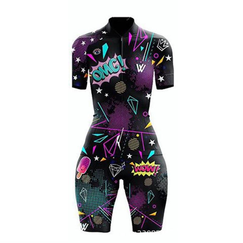Womens Triathlon Cycling Suit Short Sleeve