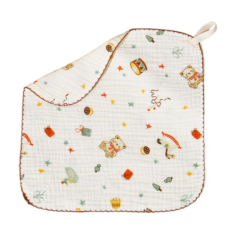 

Large Cotton Burping Cloth Soft & Gentle Newborns Washcloth Travel friendly Burp Cloth Lovely Pattern Baby Burp Cloth