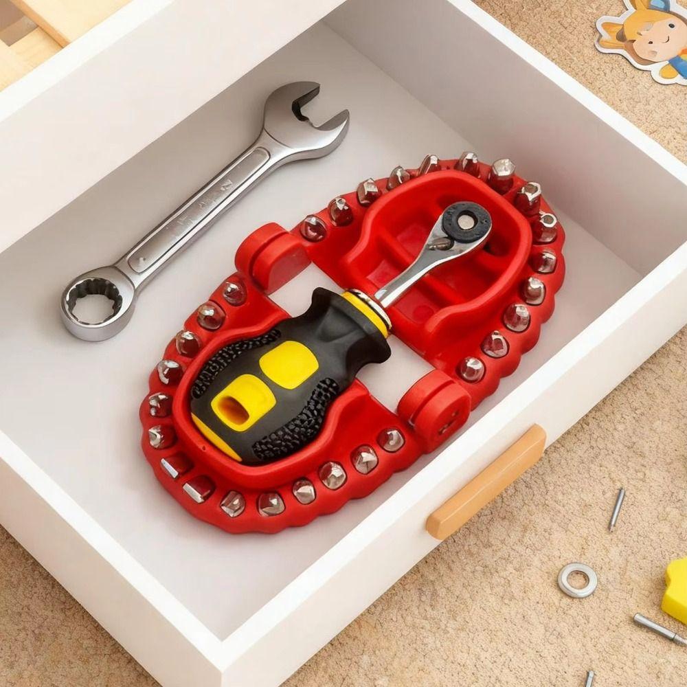 Magnetic CR-V Screwdriver Set High Hardness Magnetic Drill Bit Compact Ratchet Wrench  DIY Projects