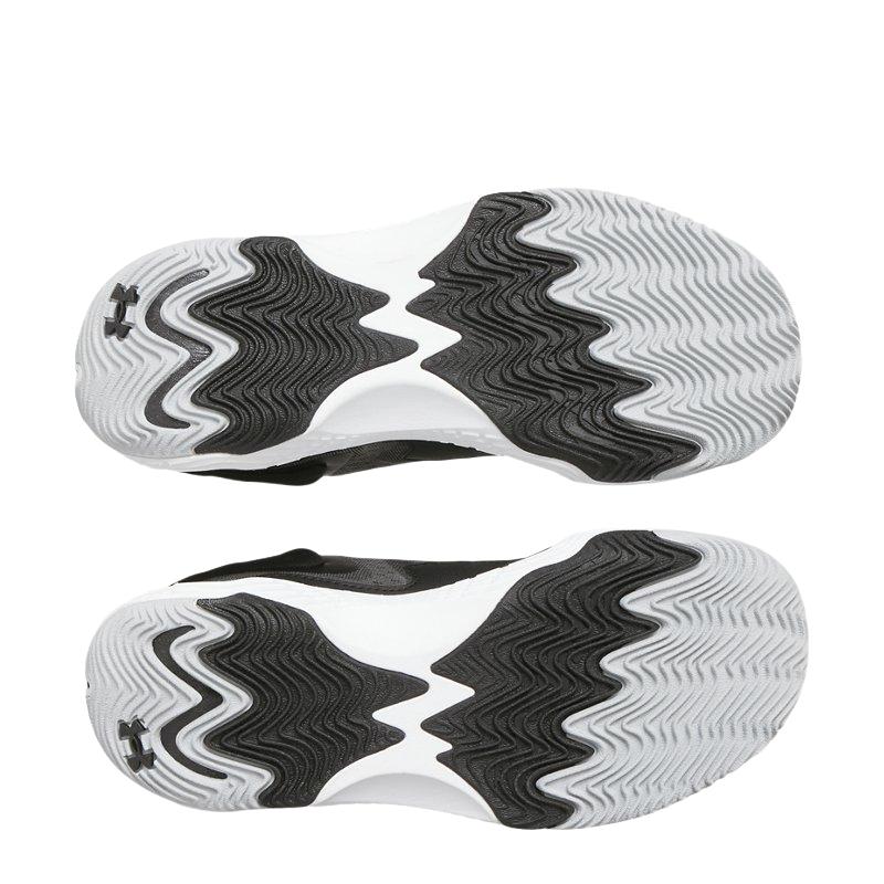 Under Armour Men's UA Spawn 7 Basketball Shoes Black Metallic Gold Black 3028461-002