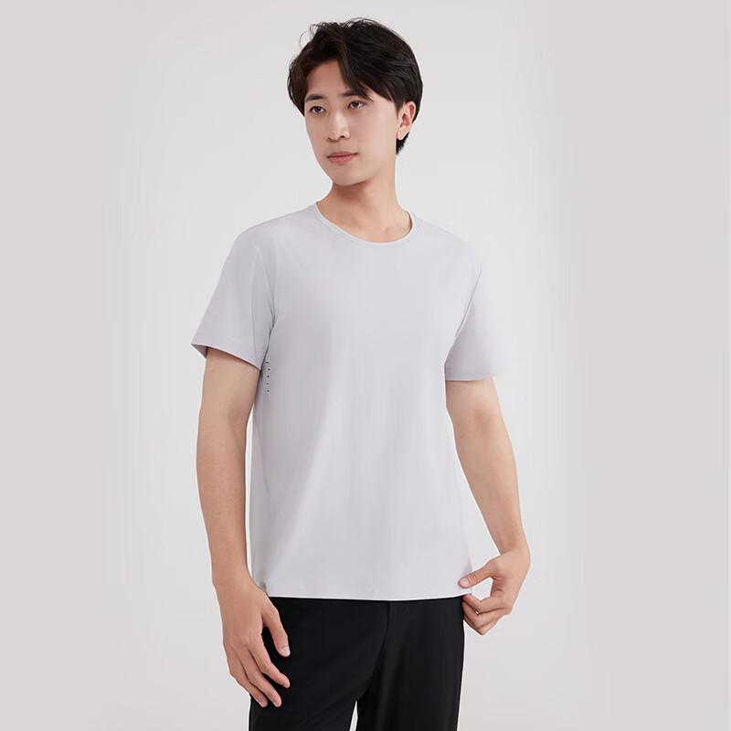 Unisex Ice Silk Round Neck Short Sleeve T-shirt