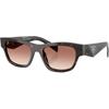 Originaldesign Azetat unregelmäßige Sonnenbrille Damen Braun