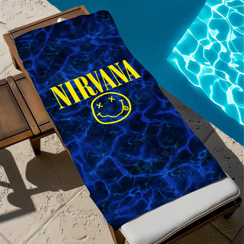 N-nirvana-a Singer Towel Beach Quick Dry Soft Pool Towels Gift for Travel Gym Shower Camping Sports